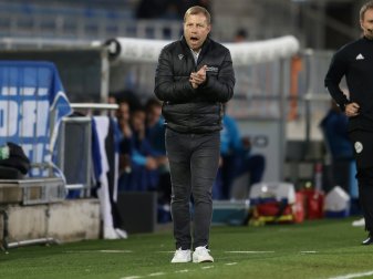 Trainer Kramer warnt seine Mannschaft vor Hertha BSC Trainer Kramer warnt seine Mannschaft vor Hertha BSC