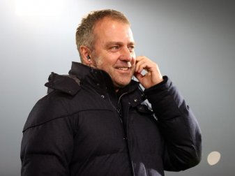 Auf welchen Gegner Bundestrainer Hansi Flick und die Nationalmannschaft am 26. März in Sinsheim treffen, ist noch nicht bekannt. Foto: Christian Charisius/dpa Auf welchen Gegner Bundestrainer Hansi Flick und die Nationalmannschaft am 26. März in Sinsheim treffen, ist noch nicht bekannt. Foto: Christian Charisius/dpa