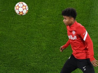Karim Adeyemi ist bei Salzburg gut in Form. Foto: Swen Pförtner/dpa Karim Adeyemi ist bei Salzburg gut in Form. Foto: Swen Pförtner/dpa