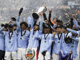 Die Spieler des New York City FC feiern ihren Sieg. Foto: Amanda Loman/AP/dpa Die Spieler des New York City FC feiern ihren Sieg. Foto: Amanda Loman/AP/dpa