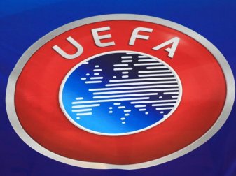Das Logo der Europäischen Fußball-Union UEFA. Foto: Mike Egerton/PA Wire/dpa/Archivbild Das Logo der Europäischen Fußball-Union UEFA. Foto: Mike Egerton/PA Wire/dpa/Archivbild