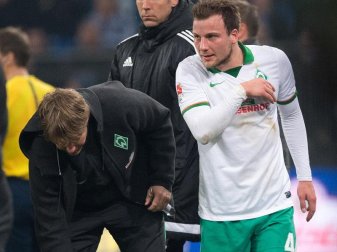 Für Philipp Bargfrede (r) ist die Saison beendet. Foto: Marius Becker Für Philipp Bargfrede (r) ist die Saison beendet. Foto: Marius Becker