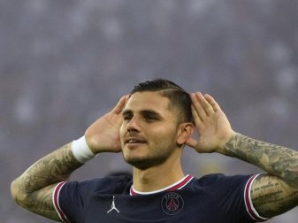 Mauro Icardi sorgte per Elfmeter für das 3:0 gegen den Fünftligisten SC Feignies. Foto: Francois Mori/AP/dpa/Archivbild Mauro Icardi sorgte per Elfmeter für das 3:0 gegen den Fünftligisten SC Feignies. Foto: Francois Mori/AP/dpa/Archivbild