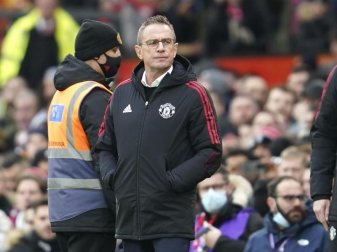 Der Trainer des englischen Rekordmeisters Manchester United: Ralf Rangnick. Foto: Jon Super/AP/dpa