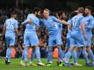 Manchester City siegt bei Torfestival gegen Leicester