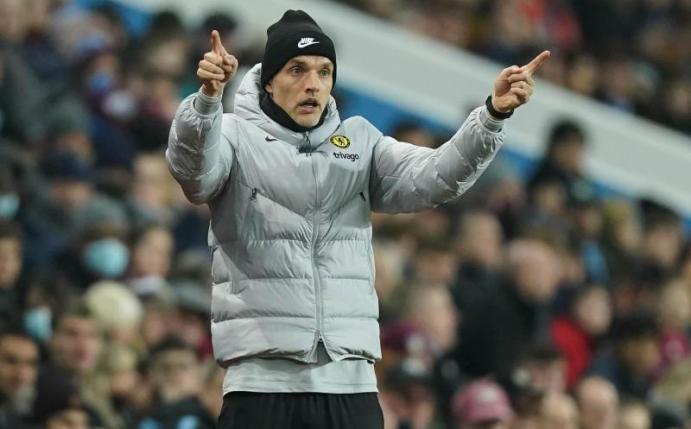 Chelsea-Coach Thomas Tuchel während der Partie gegen Aston Villa. Foto: Mike Egerton/PA Wire/dpa