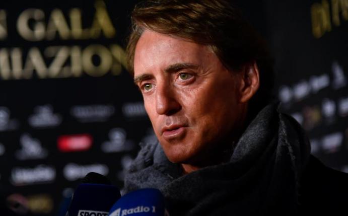Der Nationaltrainer der Squadra Azzurra: Roberto Mancini. Foto: Claudio Furlan/LaPresse via ZUMA Press/dpa