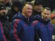 Das Team von Louis van Gaal gewann im FA-Cup 3:1 gegen Zweitligist Derby County. Foto: Peter Powell