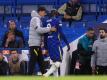 Chelsea-Stürmer Romelu Lukaku (r) ist nicht ganz zufrieden. Foto: Adam Davy/PA Wire/dpa