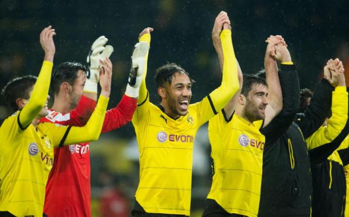 Pierre-Emerick Aubameyang traf doppelt gegen Ingolstadt. Foto: Bernd Thissen