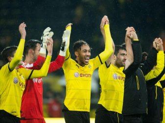Pierre-Emerick Aubameyang traf doppelt gegen Ingolstadt. Foto: Bernd Thissen Pierre-Emerick Aubameyang traf doppelt gegen Ingolstadt. Foto: Bernd Thissen
