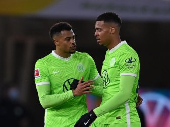 Wolfsburger Brüderpaar: Lukas Nmecha (l) und Bruder Felix. Foto: Swen Pförtner/dpa