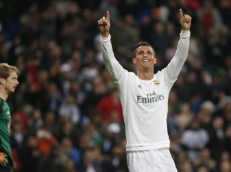 Cristiano Ronaldo erzielte drei Tore gegen Espanyol Barcelona. Foto: Juan Carlos Hidalgo Cristiano Ronaldo erzielte drei Tore gegen Espanyol Barcelona. Foto: Juan Carlos Hidalgo