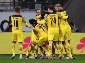 Drehte ein 0:2 noch in ein 3:2: Borussia Dortmund. Foto: Arne Dedert/dpa Drehte ein 0:2 noch in ein 3:2: Borussia Dortmund. Foto: Arne Dedert/dpa