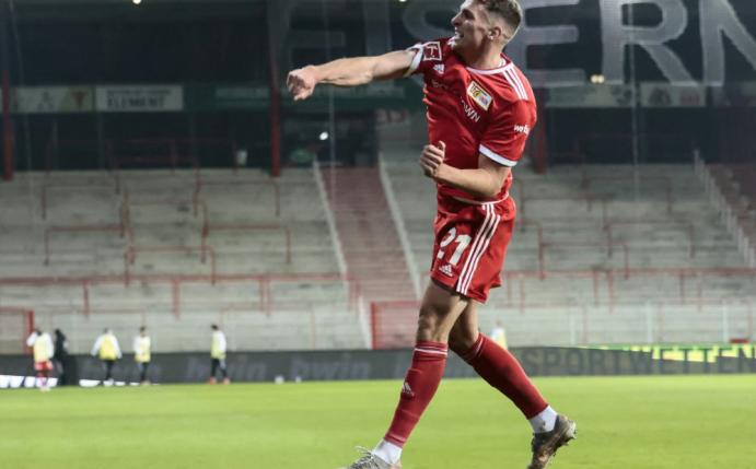 Grischa Prömel erzielt das entscheidende 2:1 für Union