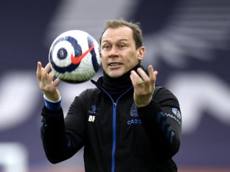 Interimstrainer beim FC Everton: Duncan Ferguson. Foto: Peter Powell/PA Wire/dpa Interimstrainer beim FC Everton: Duncan Ferguson. Foto: Peter Powell/PA Wire/dpa