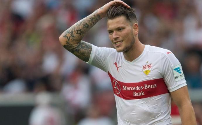 Daniel Ginczek konnte zum ersten Mal nach vier Monaten wieder trainieren. Foto: Daniel Maurer