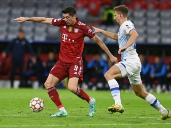 Lewandowski im Champions-League-Spiel bei Dynamo Kiew