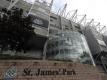 Blick auf das Stadion von Newcastle United, den St. James Park. Foto: Scott Heppell/AP/dpa