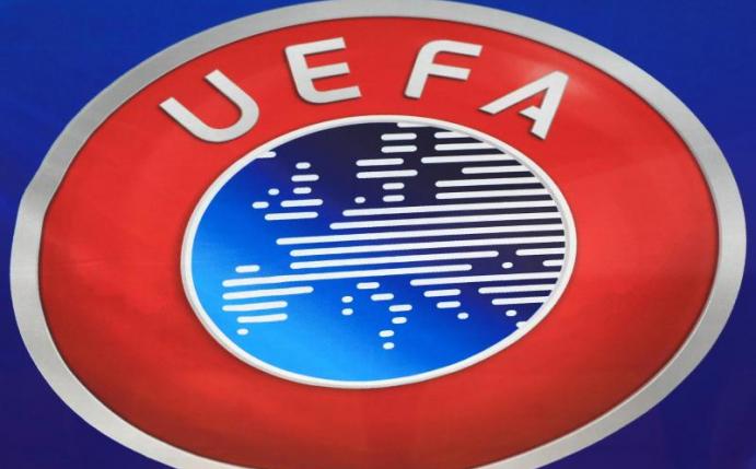 Das Logo des Europäischen Fußballverbandes UEFA. Foto: Mike Egerton/PA Wire/dpa