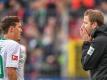 Max Kruse erhält von Trainer Florian Kohfeldt eine Startelfgarantie. Foto: Patrick Seeger/dpa