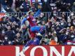 Ronald Araujo vom FC Barcelona jubelt über das Tor zum 3:1. Foto: Joan Monfort/AP/dpa