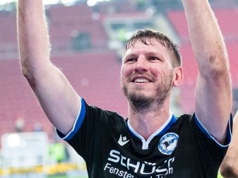 Wird Arminia Bielefeld am Saisonende verlassen: Fabian Klos. Wird Arminia Bielefeld am Saisonende verlassen: Fabian Klos.