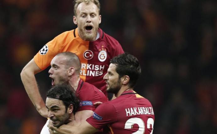 Galatasaray Istanbul gewann beim Ligakonkurrenten Akhisar Belediyespor mit 2:1. Foto: Sedat Suna
<br>dpa-infocom GmbH
