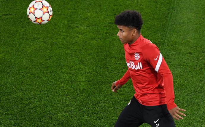 Der Salzburger Karim Adeyemi fiebert dem Champions League Spiel gegen den FC Bayern München entgegen.