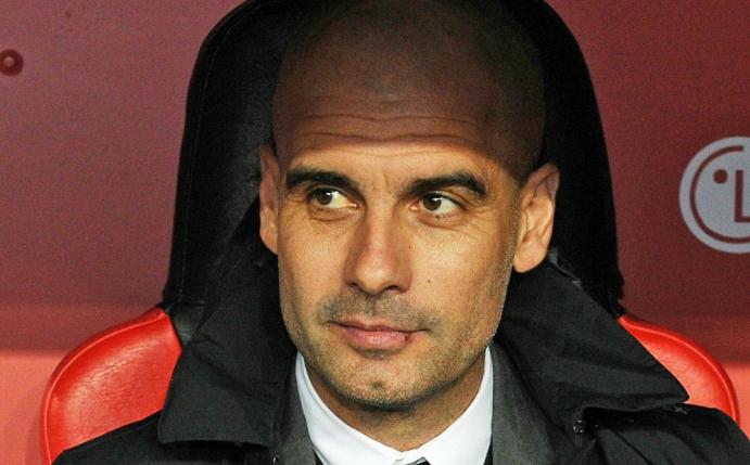 Spricht sich gegen Doppelbestrafung aus: Pep Guardiolaen (Quelle: firo Sportphoto/SID)
