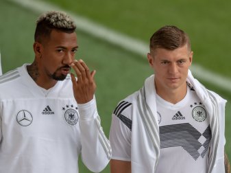 Lange Kollegen in der deutschen Natonalmannschaft: Jerome Boateng (l) und Toni Kroos.