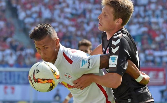 In der Hinrunde gewann der FC St. Pauli in Leipzig. Foto: Hendrik Schmidt