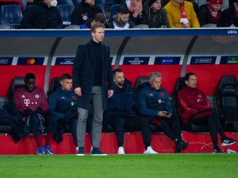 Der Bayern-Trainer Julian Nagelsmann kritisierte nach der Champions League-Partie gegen RB Salzburg das Schiedsrichter-Gespann. Der Bayern-Trainer Julian Nagelsmann kritisierte nach der Champions League-Partie gegen RB Salzburg das Schiedsrichter-Gespann.