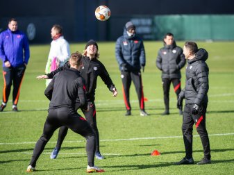 Abschlusstraining von RB Leipzig vor dem Spiel gegen San Sebastian. Abschlusstraining von RB Leipzig vor dem Spiel gegen San Sebastian.
