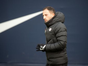 Leipzigs Coach Domenico Tedesco trainierte zuvor Spartak Moskau. Leipzigs Coach Domenico Tedesco trainierte zuvor Spartak Moskau.