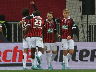 Nizza steht im Pokalfinale - Dolberg (r.) trifft Nizza steht im Pokalfinale - Dolberg (r.) trifft