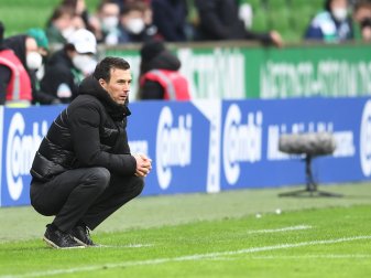 KSC-Trainer Christian Eichner trifft mit seiner Mannschaft im DFB-Pokal-Viertelfinale auf den Hamburger Sport Verein. KSC-Trainer Christian Eichner trifft mit seiner Mannschaft im DFB-Pokal-Viertelfinale auf den Hamburger Sport Verein.