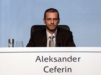 Der Präsident des europäischen Fußballverbandes UEFA: Aleksander Ceferin. Der Präsident des europäischen Fußballverbandes UEFA: Aleksander Ceferin.