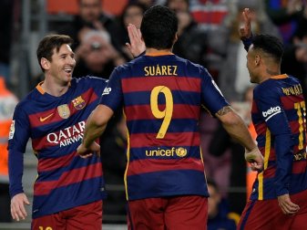 Suarez trifft dreifach bei Kantersieg gegen Celta Vigo (SID) Suarez trifft dreifach bei Kantersieg gegen Celta Vigo (SID)