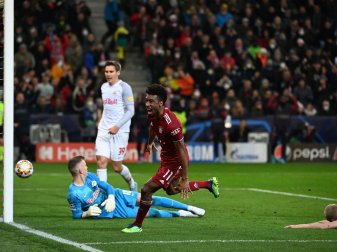 Im Achtelfinal-Hinspiel traf Kingsley Coman in Salzburg für den FC Bayern München. Im Achtelfinal-Hinspiel traf Kingsley Coman in Salzburg für den FC Bayern München.