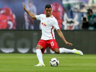 Marvin Compper im Jahr 2017 in Trikot von RB Leipzig. Marvin Compper im Jahr 2017 in Trikot von RB Leipzig.