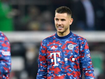 Steht noch bis Sommer 2024 bei Bayern München unter Vertrag: Lucas Hernández. Steht noch bis Sommer 2024 bei Bayern München unter Vertrag: Lucas Hernández.