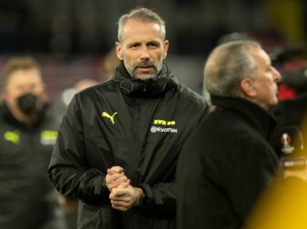 Dortmunds Trainer Marco Rose wechselte im vergangenen Sommer begleitet von großen Erwartungen aus Mönchengladbach zum BVB.