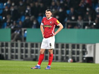 Freiburgs Maximilian Eggestein ist positiv auf das Coronavirus getestet worden. Freiburgs Maximilian Eggestein ist positiv auf das Coronavirus getestet worden.