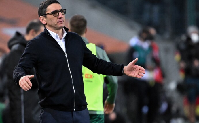 Herthas Trainer Tayfun Korkut droht das Aus.