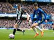 Chelseas Kai Havertz (r) traf gegen Newcastle zum Sieg.