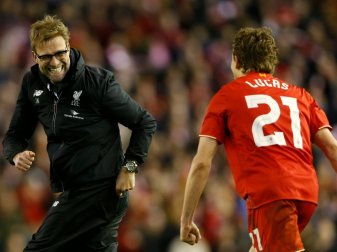 Klopp kann wieder auf Lucas Leiva zurückgreifen (Quelle: pixathlon/SID-IMAGES) Klopp kann wieder auf Lucas Leiva zurückgreifen (Quelle: pixathlon/SID-IMAGES)