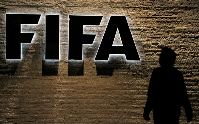 Das Logo des Internationalen Fußballverbandes FIFA.