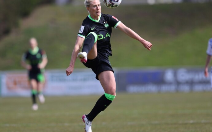 Rebecka Blomqvist erzielte den Wolfsburger Siegtreffer