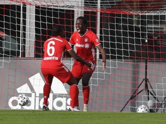 Traf bei Sieg der Bayern-Frauen gegen Frankfurt: Viviane Asseyi. Traf bei Sieg der Bayern-Frauen gegen Frankfurt: Viviane Asseyi.
